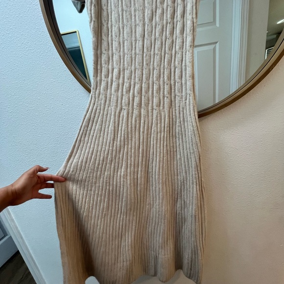 Free People Madsen Cable-Knit Scoop Neck Maxi Dress - Picture 3 of 6